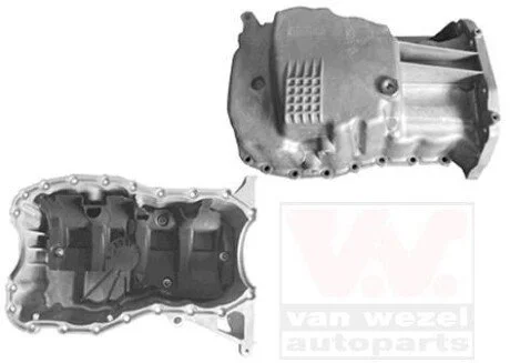 Піддон, масляний картера двигуна RENAULT 1.4/1,6 16V K4J/K4M (вир-во Wan Wezel) для Van Wezel 4341073 фото товару