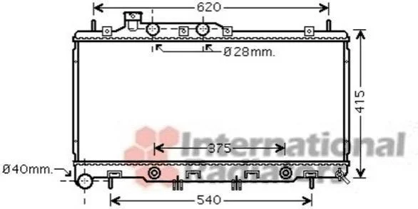 <strong>Радіатор LEGACY4/OUTBACK 30i 03-09 Van Wezel 51002069 (фото 1)</strong>