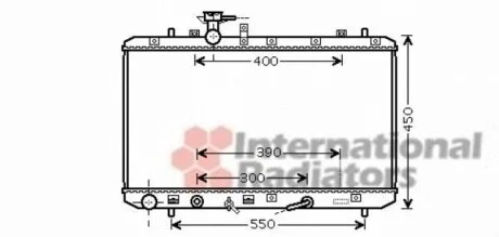 Радіатор охолодження SUZUKI SX4 (EY, GY) (06-) 1.6i АТ (вир-во) для Van Wezel 52002085 фото товару