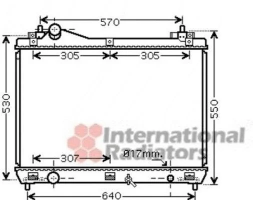 <strong>Радіатор охолодження SUZUKI GRAND VITARA 16DDiS MT 06- (вир-во) Van Wezel 52002100 (фото 1)</strong>