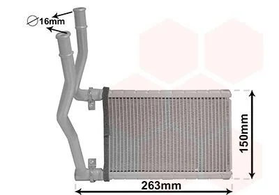 <strong>Радіатор обігрівача SUZUKI SWIFT/ SX4 06 > 13 Van Wezel 52006146 (фото 1)</strong>