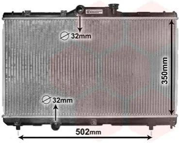 Радіатор охолодження двигуна COROLLA AE101 MT 92-99 для Van Wezel 53002147 фото товару