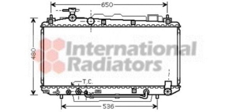 Радіатор FUNCR/RAV4 20i AT +-AC 00 Van Wezel 53002301 фото товара