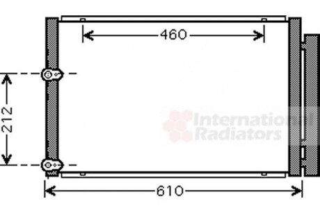 Радіатор кондиціонера Van Wezel 53005429 фото товару