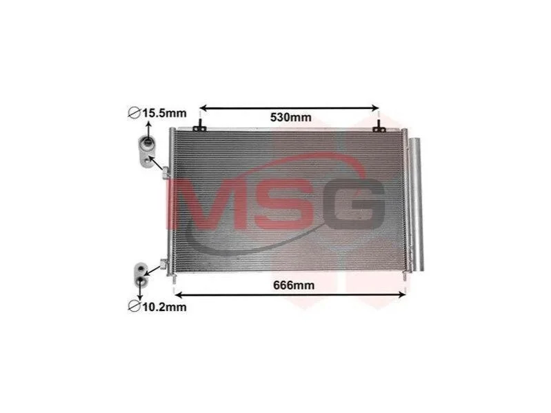 <strong>Радіатор кондиціонера TOYOTA RAV4 (вир-во) Van Wezel 53005679 (фото 1)</strong>