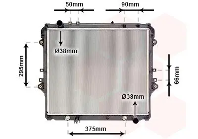 <strong>Радіатор охолодження TOYOTA HI-LUX 16+ (вир-во) Van Wezel 54002757 (фото 1)</strong>
