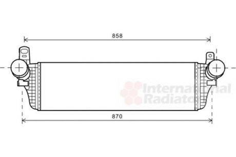 Радіатор інтеркулера Van Wezel 58004313 фото товара