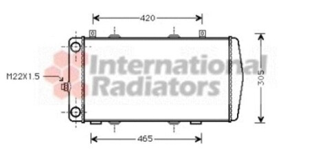 Радіатор охолодження SKODA FELICIA (6U) (94-) Van Wezel 76002004 фото товара