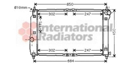 Радіатор охолодження CHEVROLET AVEO (T250, T255) (05-) 1.4 i 16V Van Wezel 81002067 фото товару