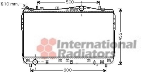 Радіатор охолодження двигуна NUBIRA/LACETTI MT 03-1,6-1,8 Van Wezel 81002073 фото товару