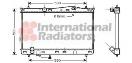 Радіатор охолодження HYUNDAI TRAJET (FO) (99-) 2.0-2.7 Van Wezel 82002077 фото товара