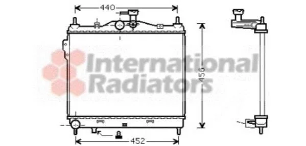 <strong>Радіатор охолодження HYUNDAI GETZ (TB) (02-)/M (вир-во) Van Wezel 82002101 (фото 1)</strong>