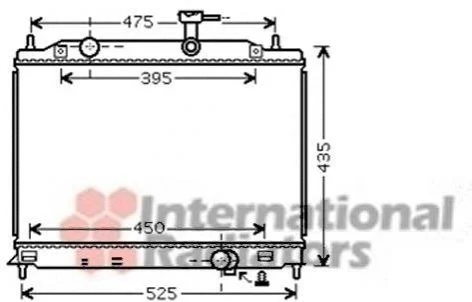 <strong>Радіатор охолодження двигуна ACCENT 3 15CRDi MT 05- Van Wezel 82002170 (фото 1)</strong>