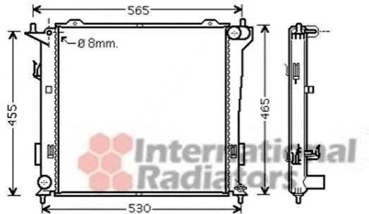 <strong>Радіатор охолодження Hyundai I30 09-/Kia Ceed 06- (вир-во Van Weze) Van Wezel 82002181 (фото 1)</strong>