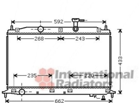 Радіатор охолодження ACCENT3/VERNA3 14/16 05- Van Wezel 82002188 фото товара