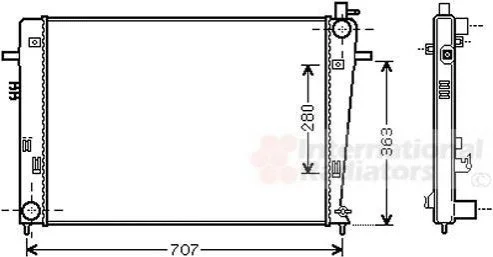 <strong>Радіатор охолодження двигуна HYUNDAI TUCSON/KIA SPORTAGE 04>10 Van Wezel 82002328 (фото 1)</strong>