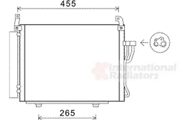 <strong>Конденсор кондиціонера HYUNDAI i10 08>13 (вир-во) Van Wezel 82005245 (фото 1)</strong>