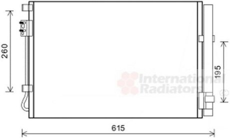Радіатор кондиціонера HYUN ACCENT 11- Van Wezel 82005269 фото товара