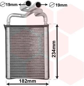 Радіатор обігрівача SANTA FE 20/22 CRDi 05-11 Van Wezel 82006356 фото товара