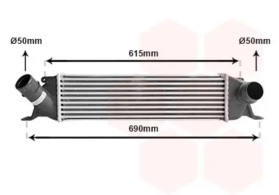 <strong>Інтеркулер HYUNDAI H1 2.5 CRDi MT/5 (вир-во) Van Wezel 82014706 (фото 1)</strong>