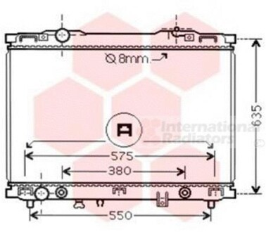 Радіатор охолодження SORENTO 24i/35i AT 02-04 Van Wezel 83002057