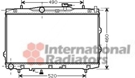 Радіатор CERATO 16i/20i MT 04- Van Wezel 83002074 фото товару