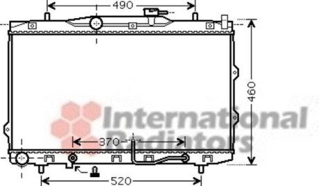 Радіатор CERATO 16i/20i AT 04- Van Wezel 83002075 фото товара