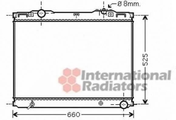 <strong>Радіатор охолодження SORENTO 25CRDi MT 02- (вир-во) Van Wezel 83002133 (фото 1)</strong>