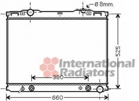 <strong>Радіатор охолодження двигуна SORENTO 2.5 CRDi AT 02- Van Wezel 83002139 (фото 1)</strong>