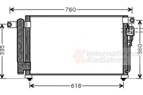 Радіатор кондиціонера KIA RIO Van Wezel 83005081 фото товара