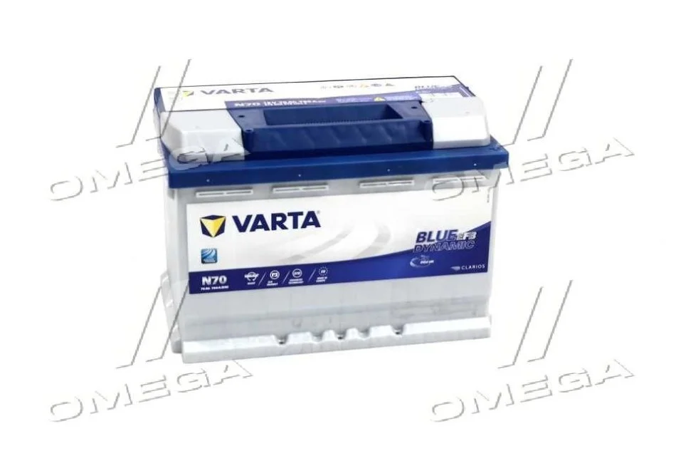 <strong>Акумулятор 70Ah-12v BD EFB (278х175х190), R, EN760 VARTA 570 500 076 (фото 1)</strong>