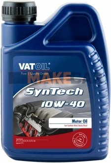Моторное масло SynTech 10W-40 полусинтетическое 1 л VATOIL 50028