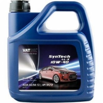 Моторное масло Syntech LL-X 10W-40 полусинтетическое 4 л VATOIL 50426