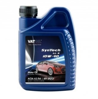 Моторное масло Syntech LL-X 10W-40 полусинтетическое 1 л VATOIL 50648