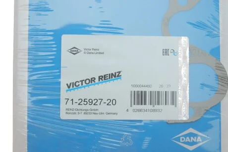 Прокладка колектора двигуна арамідна для VICTOR REINZ 71-25927-20 фото товару