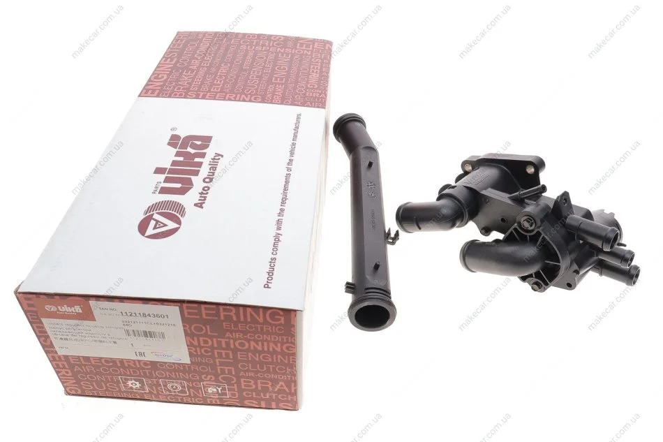 <strong>Корпус термостата с термостатом 80? и патрубком VW Polo (01-09)/Seat Ibiza (03-09) vika VIKA 11211843601 (фото 1)</strong>