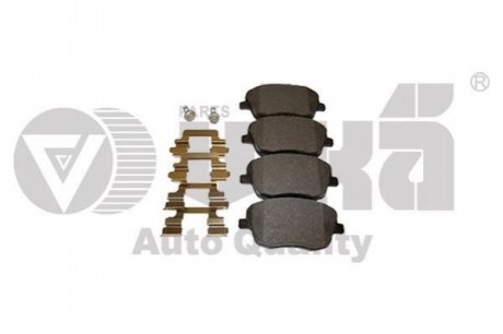 Колодки тормозные передние без датчика Skoda Fabia (00-10),VW Polo (02-10)/Seat Ibiza (02-10) Vika 66981104301