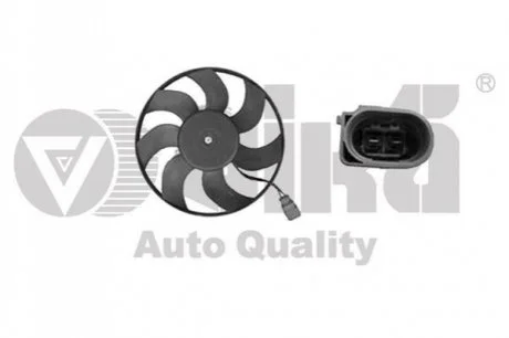 Вентилятор радіатора 150W (малий) Skoda Fabia (06-14),Octavia (04-13)/VW Golf (97-05,07-14)/Seat Ibiza (02-09) для VIKA 99590332401 фото товару