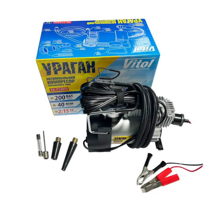 <strong>Компрессор Ураган 40л/мин 10 Атм VITOL КА-У12050 (фото 1)</strong>