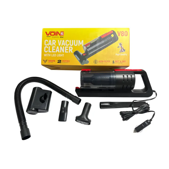 <strong>Пылесос автомобильный 120W сухая + влажная чистка (VOIN) Voin V-80 (фото 1)</strong>