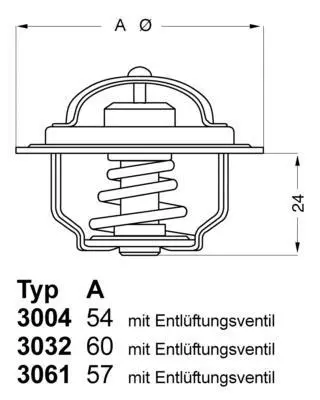 <strong>Термостат Ford WAHLER 3004.82D1 (фото 1)</strong>