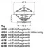<strong>RENAULT Термостат 87°C R25, R30, Trafic 2,0 -86, 2,2 94- VOLVO 260-265 7 WAHLER 4122.87D (фото 1)</strong>