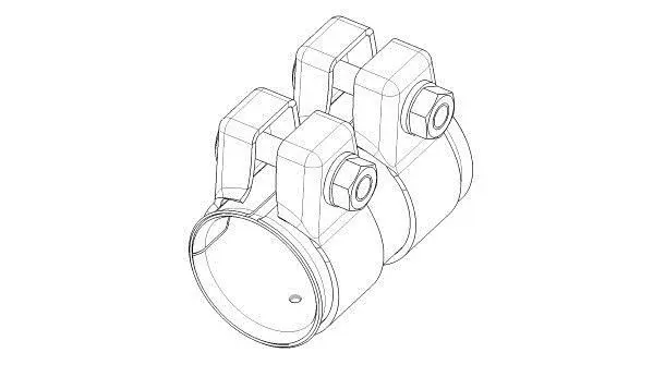 <strong>BMW зєднувач труб 55/58x80 mm WALKER 80190 (фото 1)</strong>