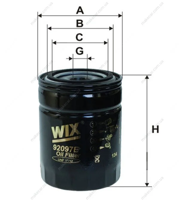 <strong>Фільтр масляний WIX FILTERS 92097E (фото 1)</strong>