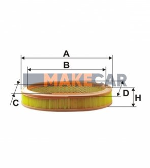 Фільтр повітряний WIX FILTERS WA6005