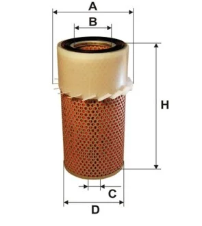 Фільтр повітряний для Hyundai, Nissan WIX FILTERS WA6104 фото товару