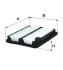<strong>Фільтр повітряний (фільтруючий елемент) HONDA CIVIC VIII 1.3H 01.06-12.12 WIX FILTERS WA9675 (фото 1)</strong>