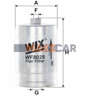 Фильтр топливный (PP 827) WIX FILTERS WF8029