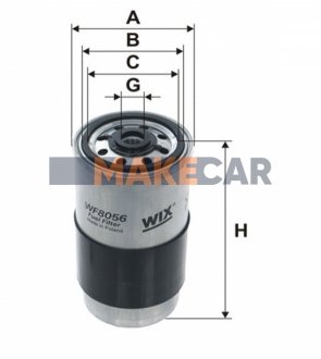 Фильтр топливный (PP 850) WIX FILTERS WF8056
