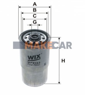 Фильтр топливный (PP 940) WIX FILTERS WF8163